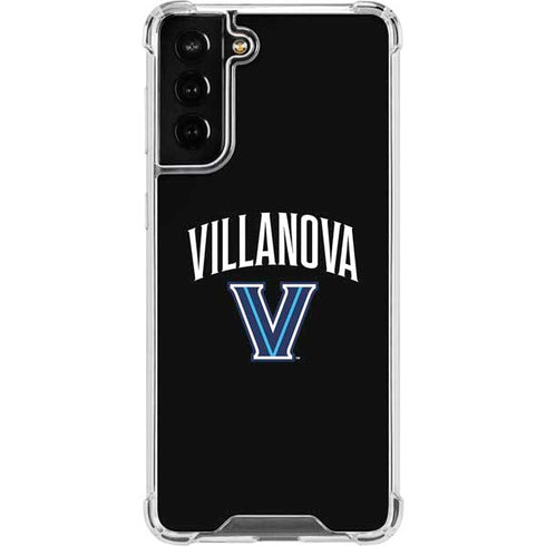 Villanova University V Black Galaxy S21 FE Clear Case